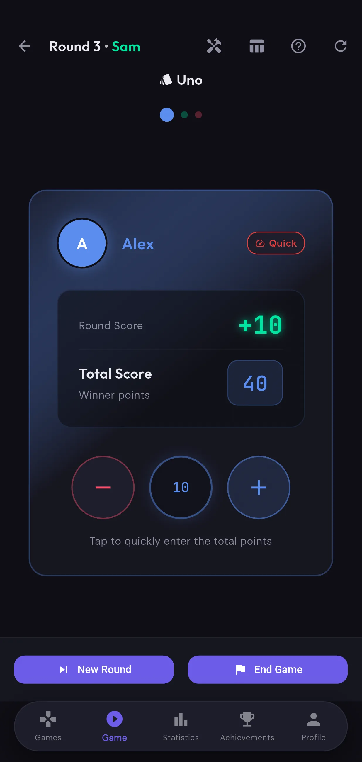 The "Quick Tally" Score Calculator