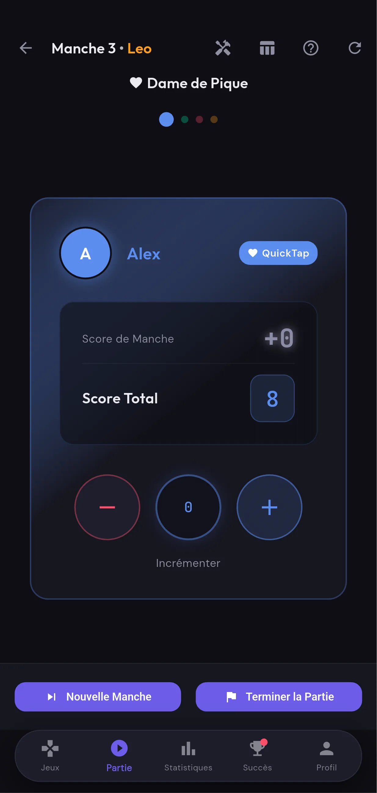 Le Compteur de Points avec QuickTap