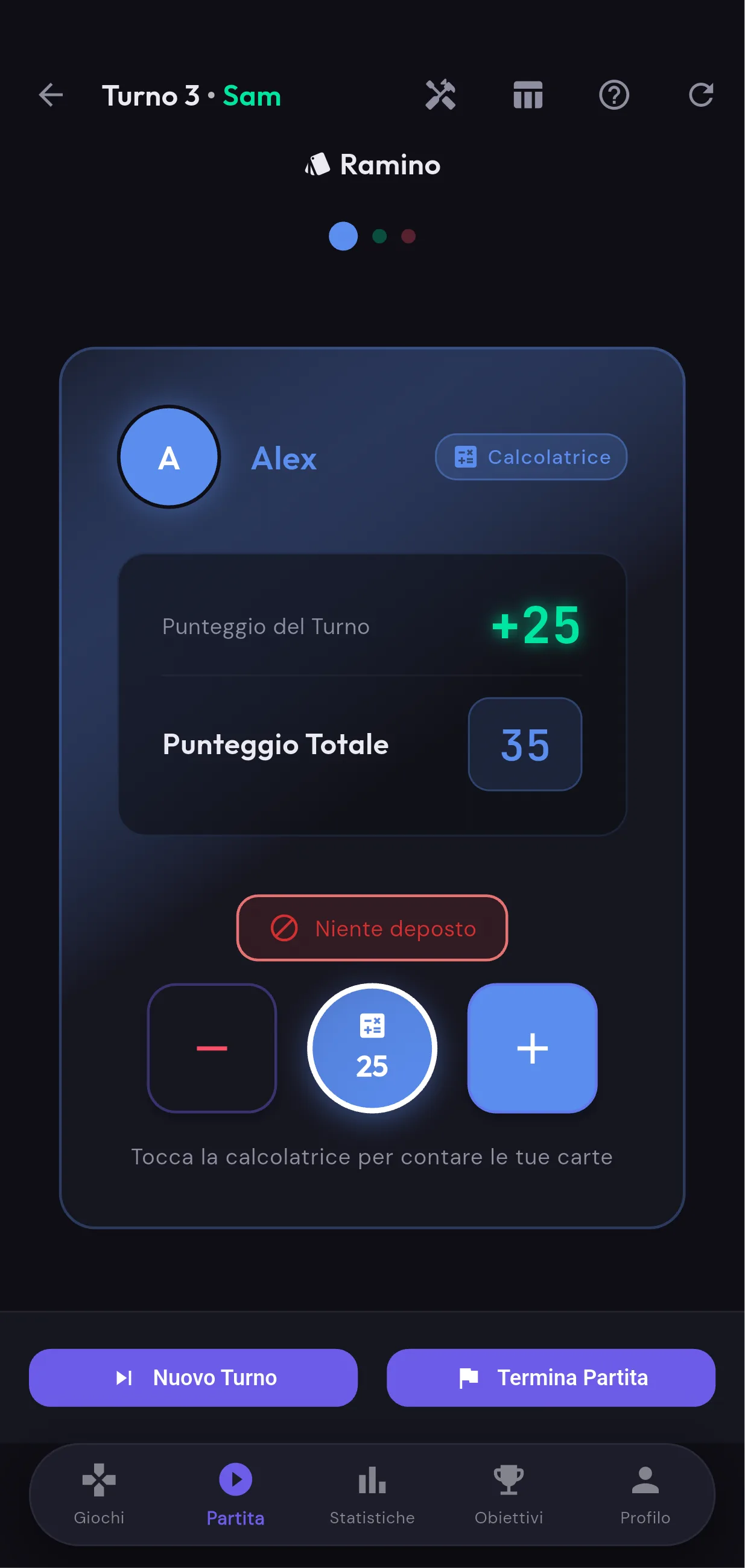 Calcolatore di Punti e Gestore delle Varianti