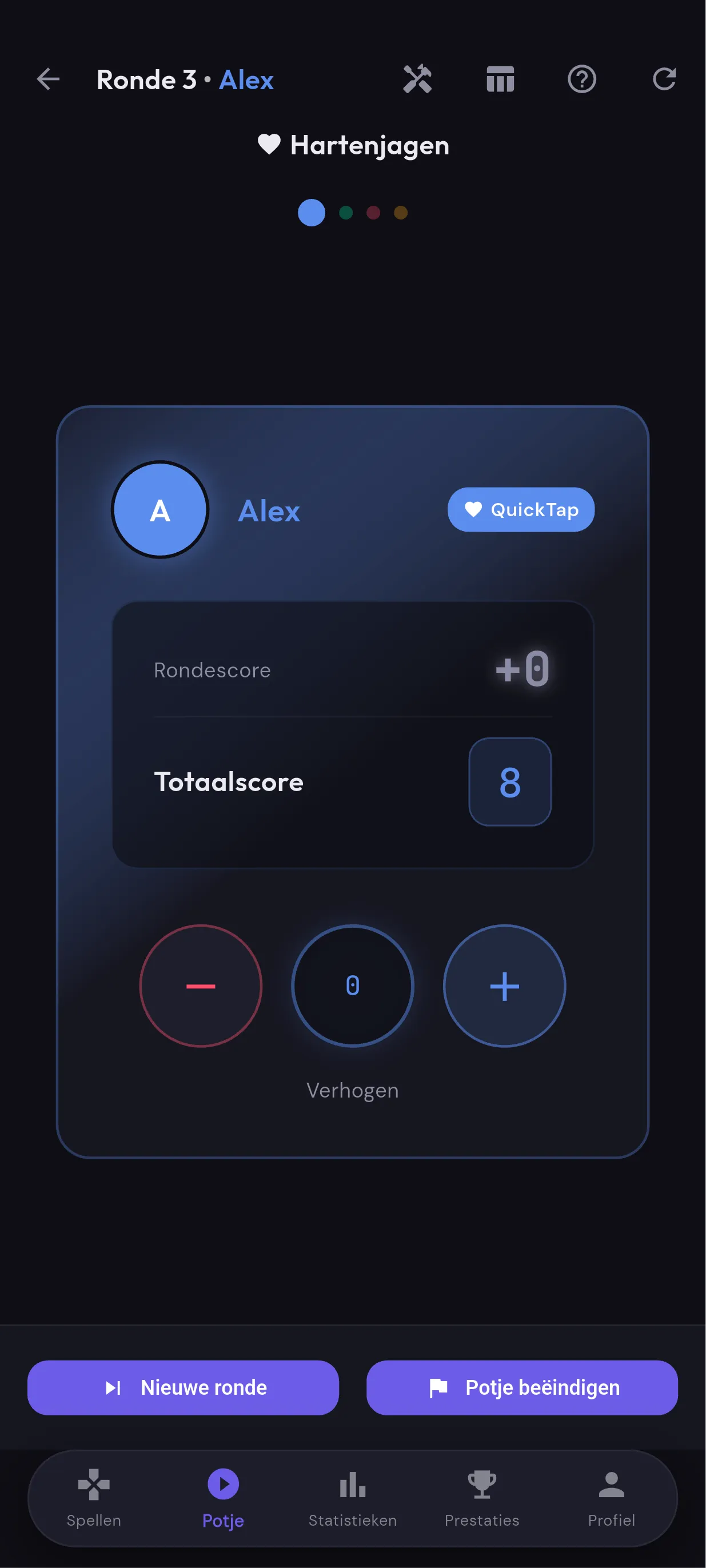 De Puntenteller met QuickTap